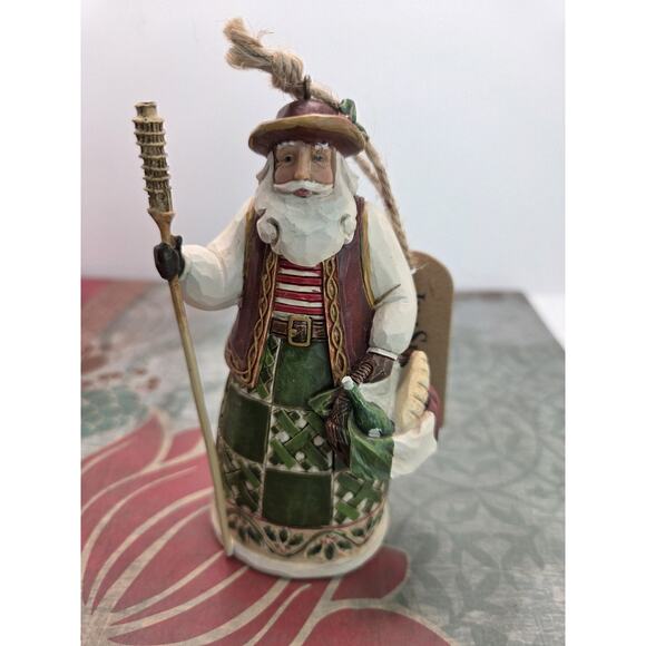 Jim Shore Heartwood Creek Italy Santa Hanging Ornament New W Tag - Picture 1 of 5